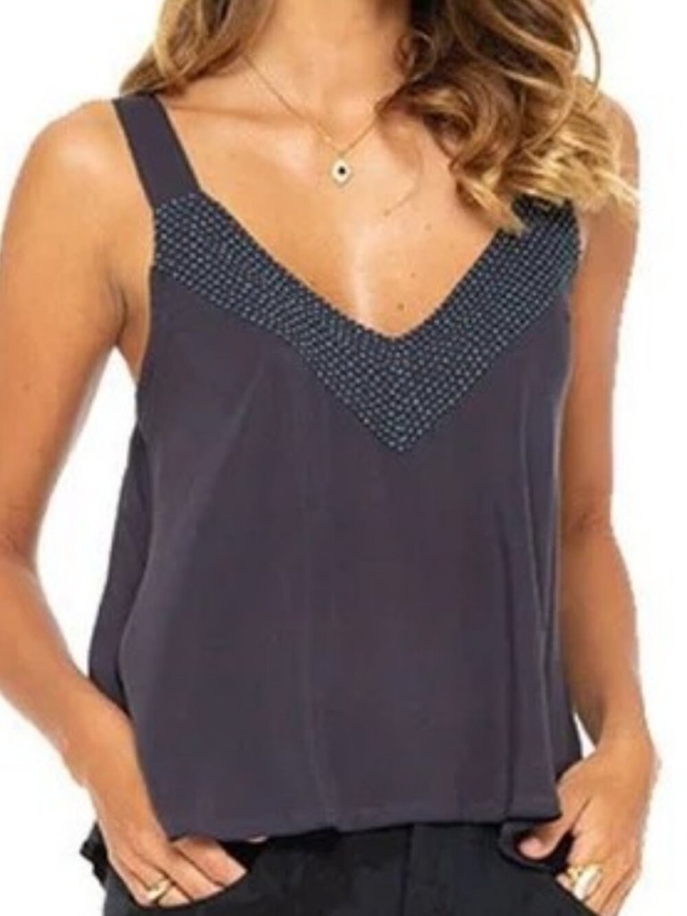 Khush Frankie Top solid charcoal